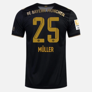 Koszulka Bayern Monachium Thomas Müller 25 Precz  2021/22 – Krótki Rękaw