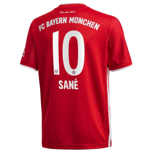 Koszulka Bayern Monachium Leroy Sane 10 Główna 2020/2021 – Krótki Rękaw