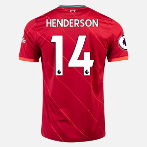 Koszulka Liverpool FC FC Jordan Henderson 14 Główna 2021/22 – Krótki Rękaw