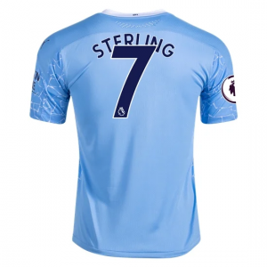 Koszulka Manchester City Raheem Sterling 7 Główna 2020/2021 – Krótki Rękaw